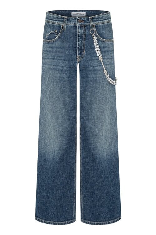 Cambio Blauwe Baggy Jeans