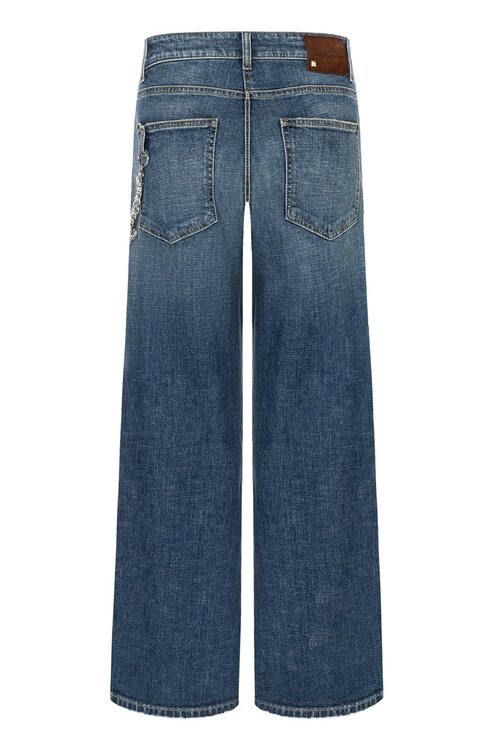 Cambio Blauwe Baggy Jeans