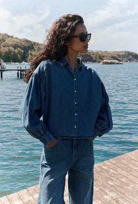 By Bar Denim Blouse