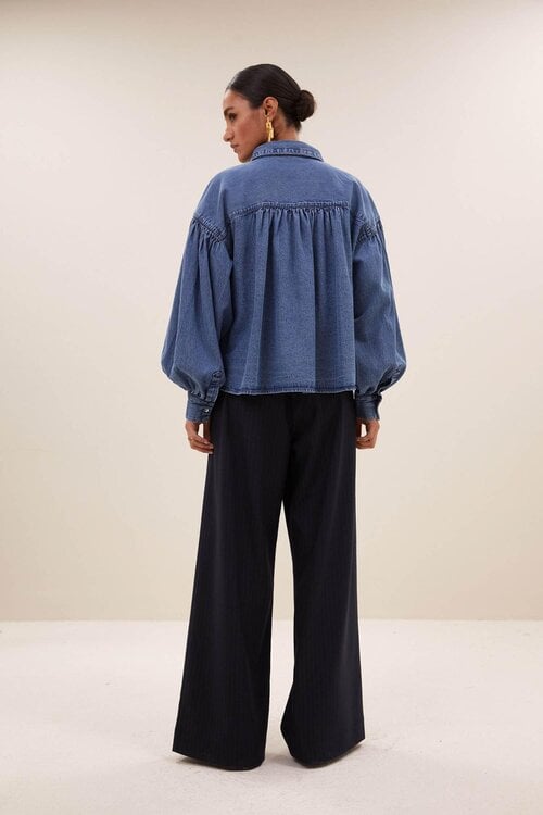 By Bar Denim Blouse