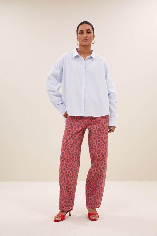 By Bar Lichtblauw Blouse