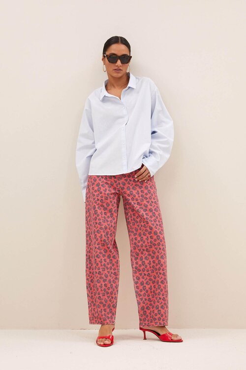 By Bar Lichtblauw Blouse