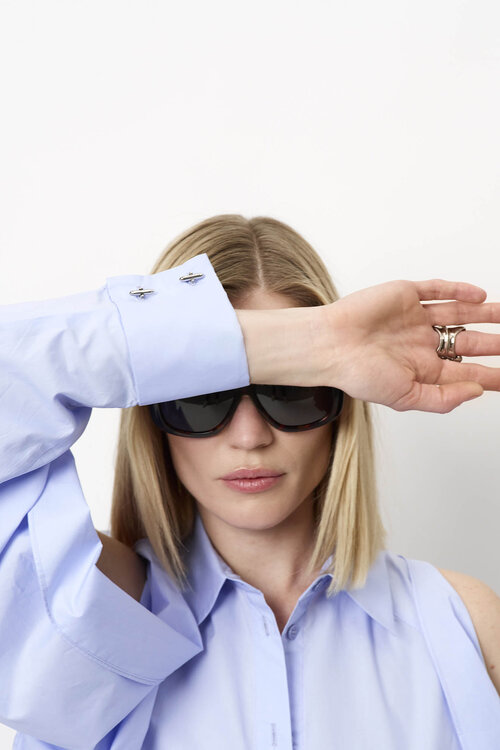 Dante 6 Blauw Champlin Open Sleeve Shirt