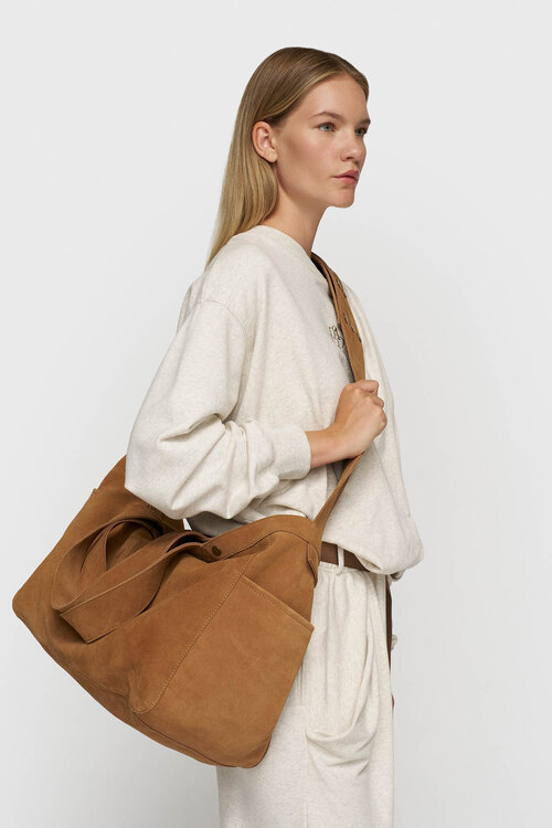 10Days Camel suede shopper