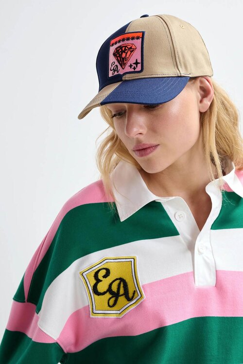 Essentiel Antwerp Pink Stripe Polo