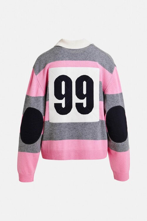 Essentiel Antwerp Pink Stripe Polo