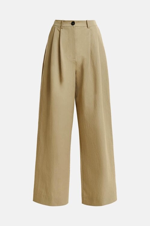 Essentiel Antwerp Camel Wide Leg Pantalon