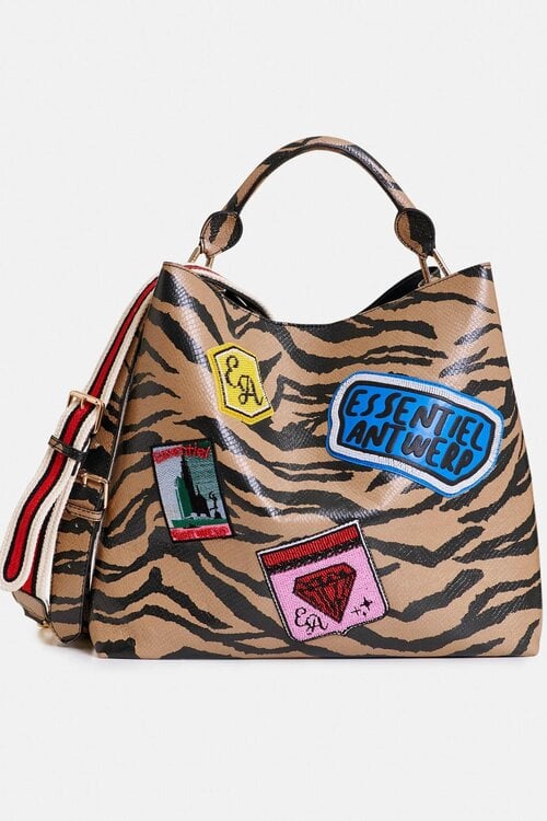 Essentiel Antwerp Black print Shopper