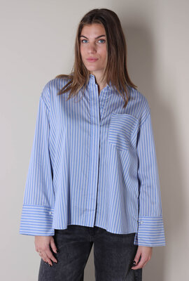 Co'couture Blauw Fina Stripe Shirt