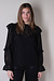 Co'couture Black Rochelle Frill Blouse
