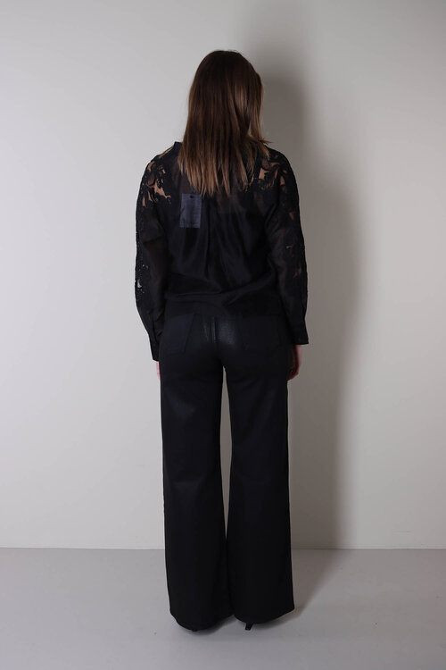 Co'couture Black Kawa Embroidery Shirt