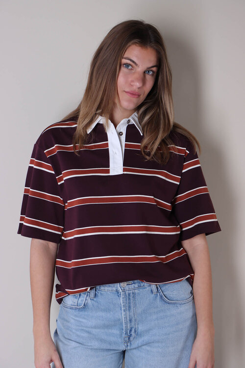Co'couture Bordeaux Augusta Polo Shirt