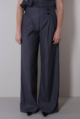 Co'couture Donkergrijs Saga Pleat Pant