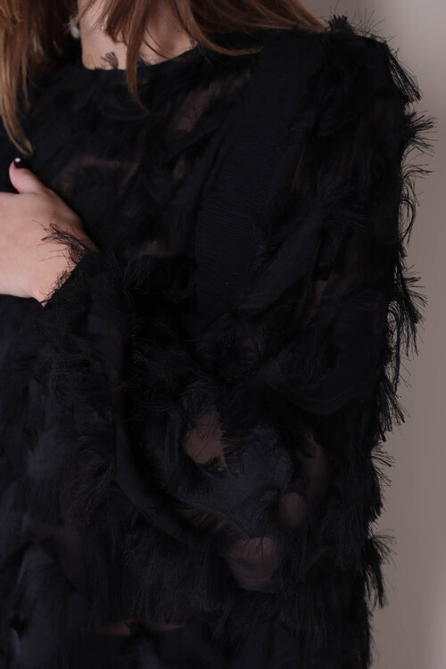 Co'couture Black Syra Structure Blouse