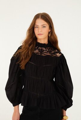 Farm Rio Zwart Blouse