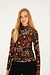 Farm Rio Zwart Turtleneck shirt