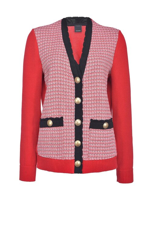 Pinko Red Cardigan