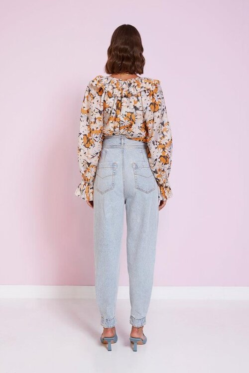 Magali Pascal Vintage Bloom Dark Blouse