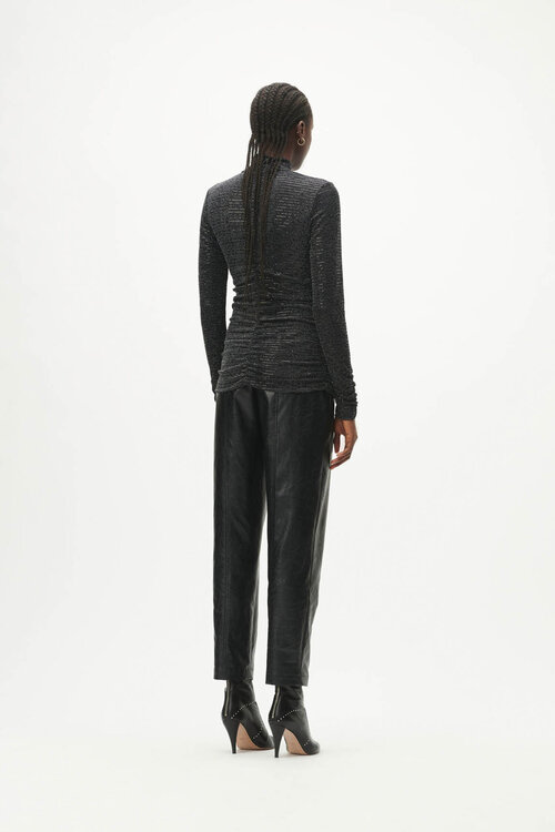 Lala Berlin Black lurex Top