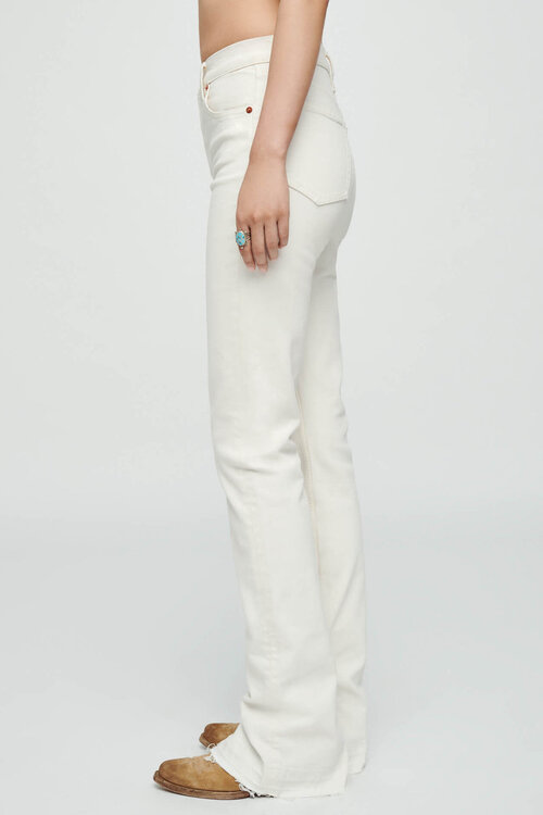 RE/DONE Vintage White 70s High Skinny Boot