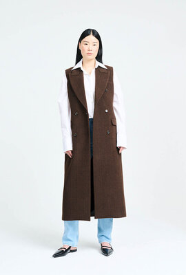 Chptr S Chocolade bruin Gilet