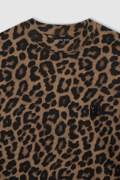 Anine Bing Leopard Avi Tee Leopard