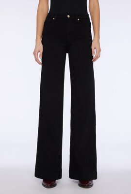 7 For All Mankind Zwarte Modern Dojo Wide Leg Jeans