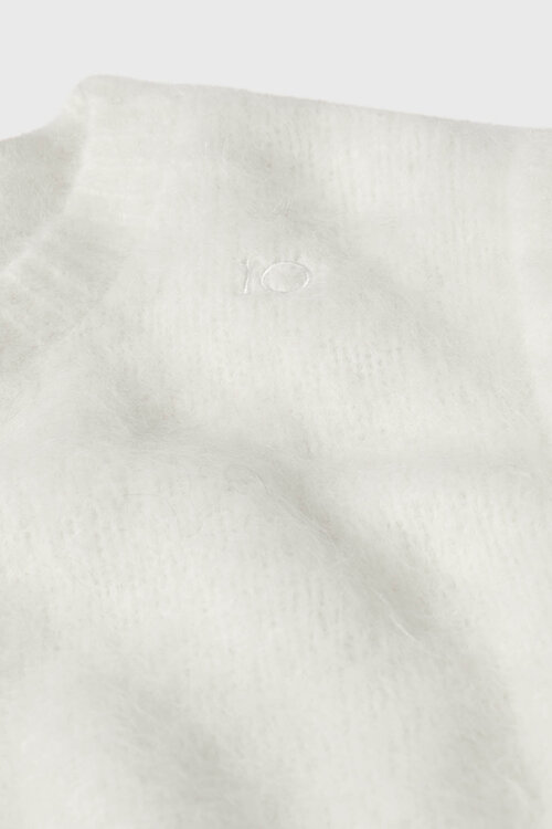 10Days Ecru sleeveless knit sweater