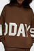 10Days dark truffle statement logo hoodie