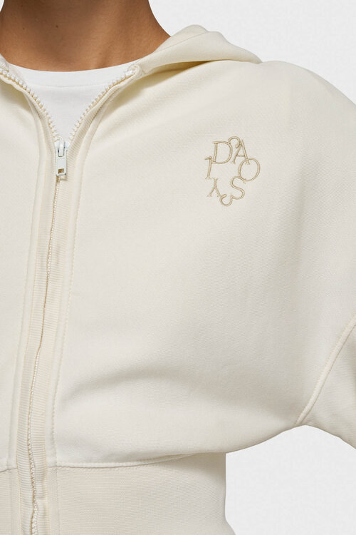 10Days Pearl ballet zip hoodie
