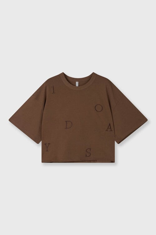 10Days dark truffle thick cotton tee 10DAYS