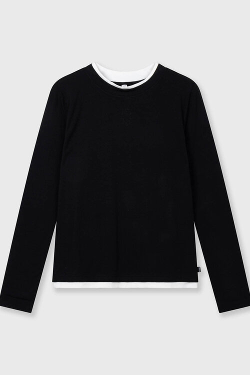 10Days Black double long sleeve tee