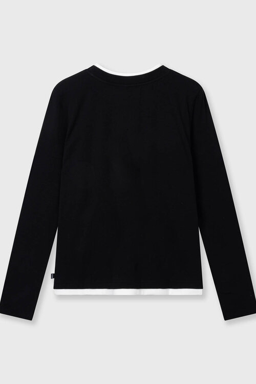 10Days Black double long sleeve tee