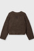 10Days dark truffle hairy knit sweater pleats