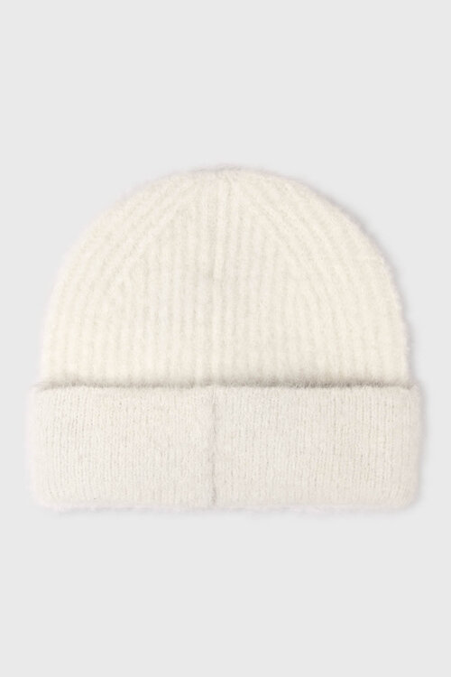 10Days Ecru hairy knit beanie