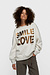 10Days Soft White statement sweater smile love