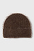 10Days dark truffle hairy knit beanie