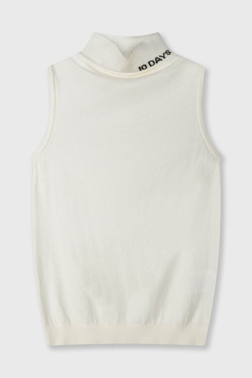 10Days Ecru knit singlet
