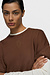 10Days dark truffle short sleeve sweater