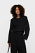 10Days Black belted blazer crepe