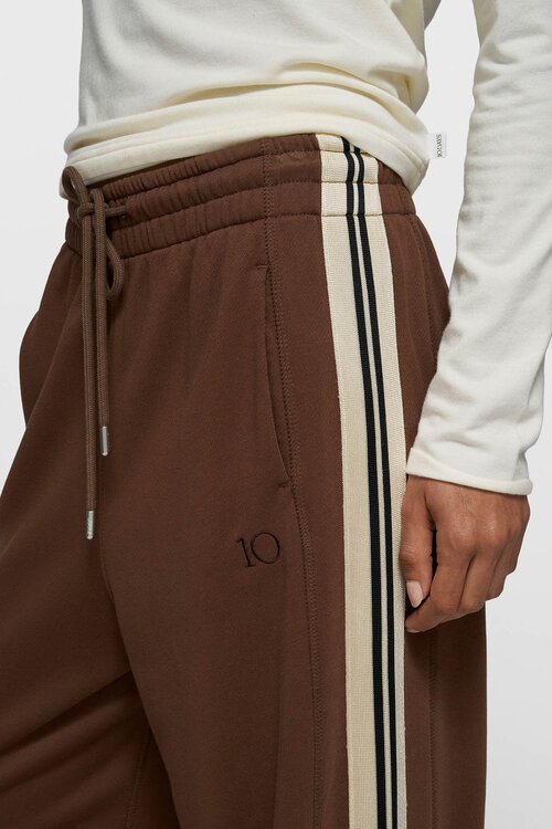 10Days dark truffle western jogger tape