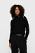 10Days Black deep neck knit sweater
