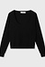 10Days Black deep neck knit sweater