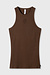 10Days dark truffle tank top rib