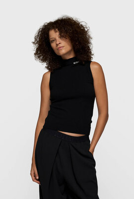 10Days Black knit singlet