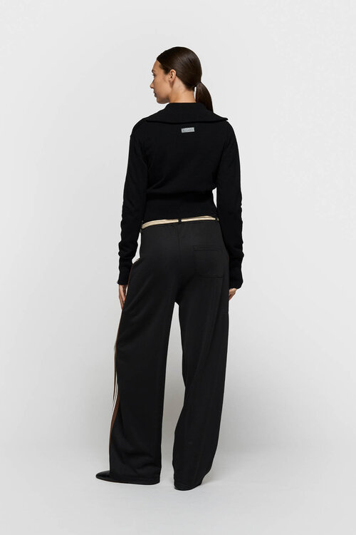 10Days Black slim knit cardigan