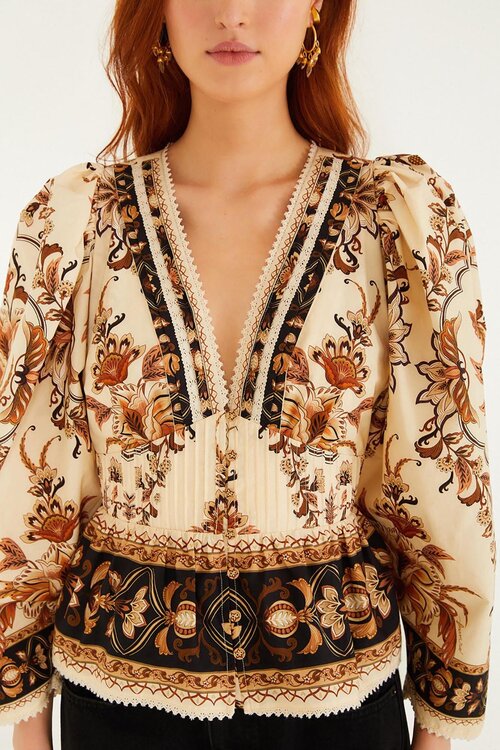 Farm Rio Sand Blouse