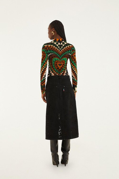 Farm Rio Zwart Jeans Rok