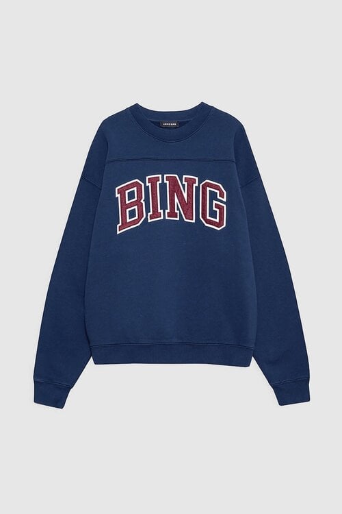 Anine Bing Donkerblauwe Trenton Sweatshirt