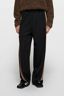 10Days Black barrel track pants